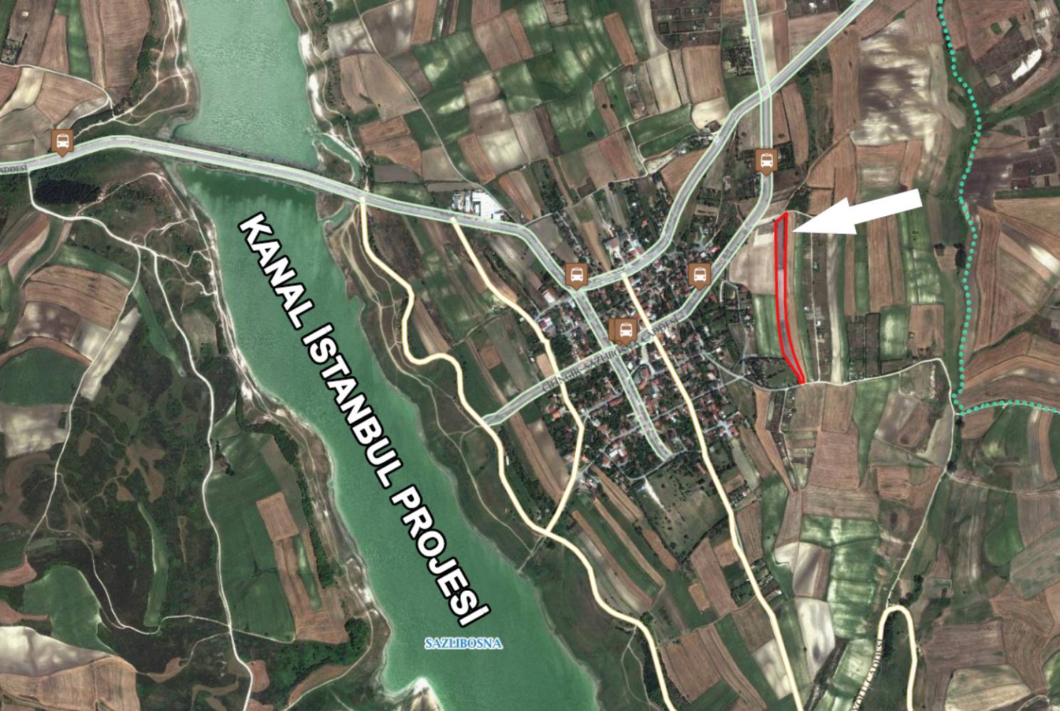 Sazlıbosnada Kanal İstanbul Manzaralı Yatırımlık 313m2 Arsa